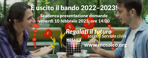 Servizio Civile Universale 2022 Associazione Mosaico